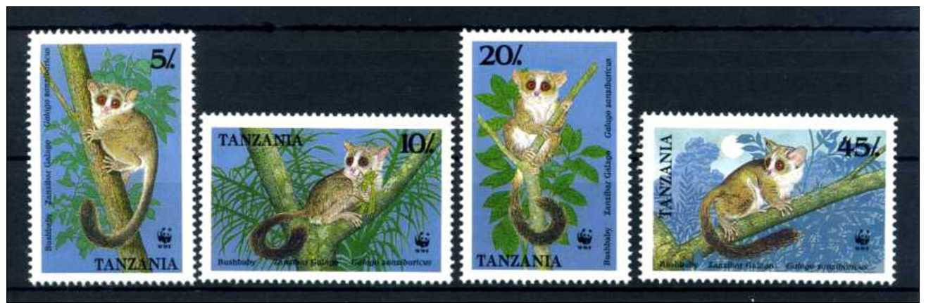 E23210)WWF, Tansania 545/8** - Unused Stamps