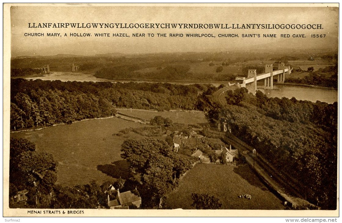 ANGLESEY - LLANFAIR - MENAI STRAITS AND BRIDGES Ang60 - Anglesey