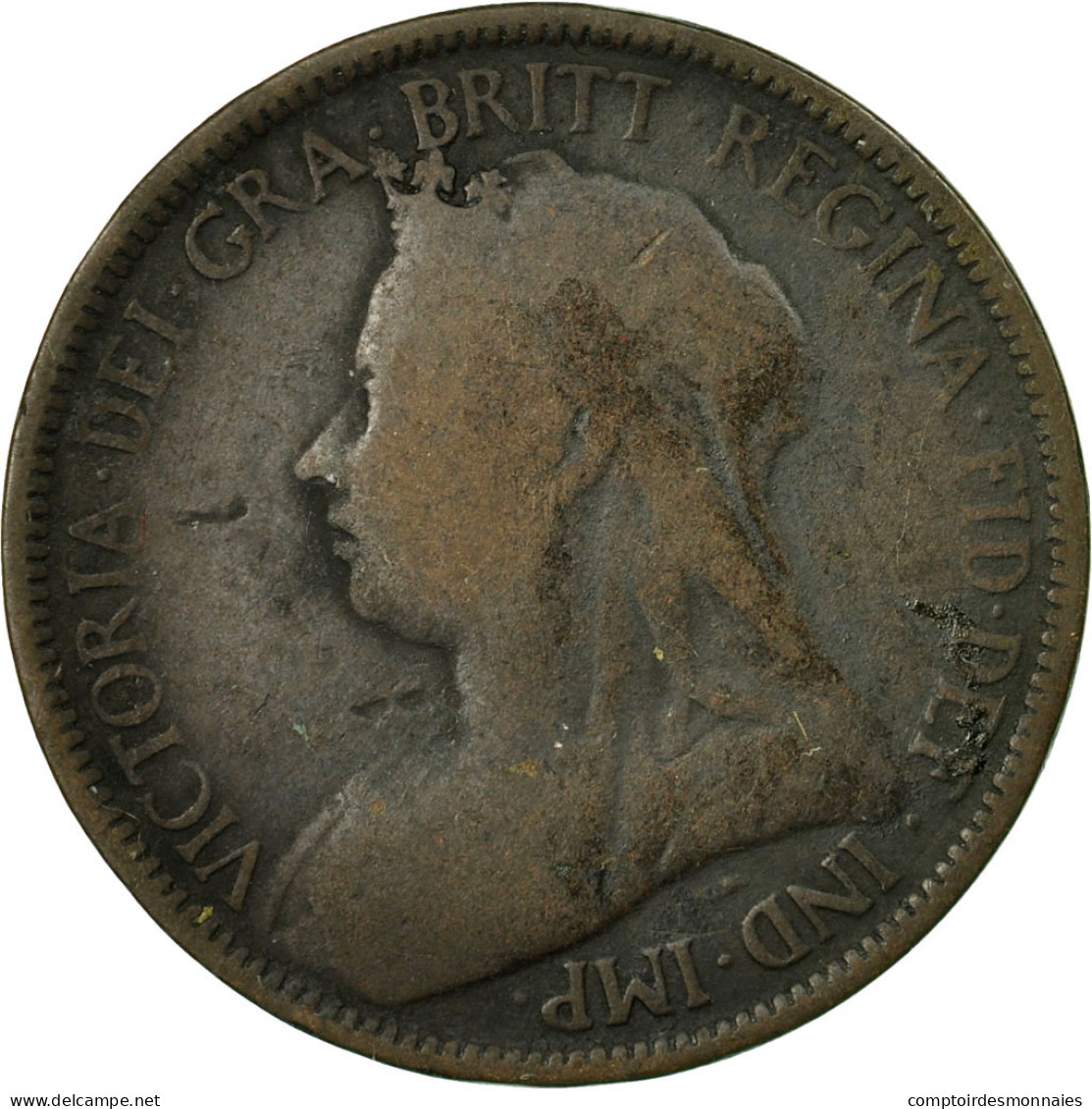 Monnaie, Grande-Bretagne, Victoria, 1/2 Penny, 1898, TB, Bronze, KM:789 - C. 1/2 Penny