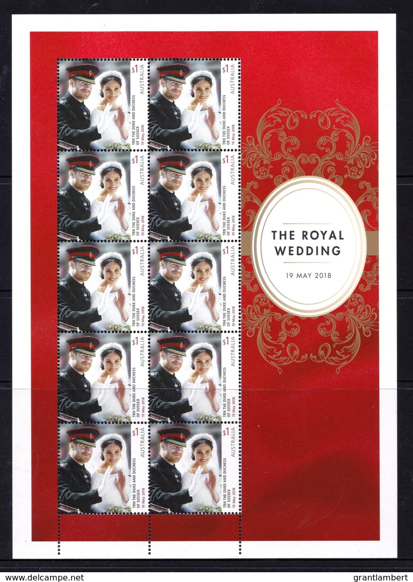 Australia 2018 The Royal Wedding Sheetlet MNH - Mint Stamps