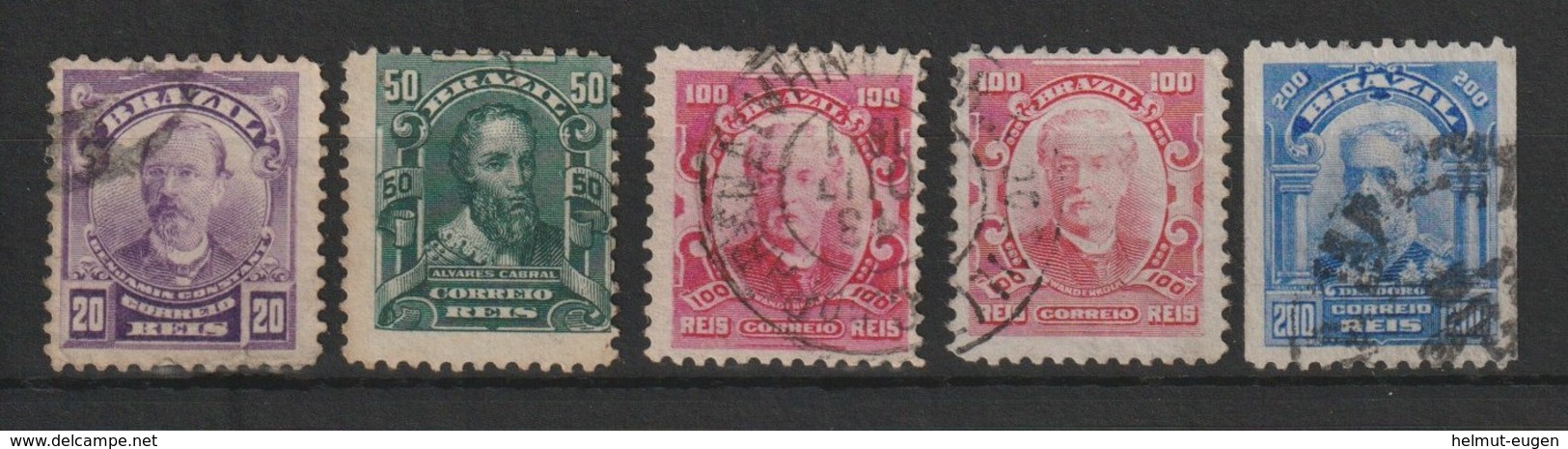 MiNr. 164 - 167 Brasilien, 1906, 10. Nov./1910. Freimarken: Persönlichkeiten, Allegorie Der Freiheit. - Ongebruikt