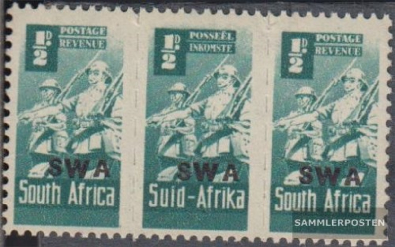 Namibia - Südwestafrika 230-231 Dreierstreifen Postfrisch 1942 Rüstungsbilder - Südwestafrika (1923-1990)