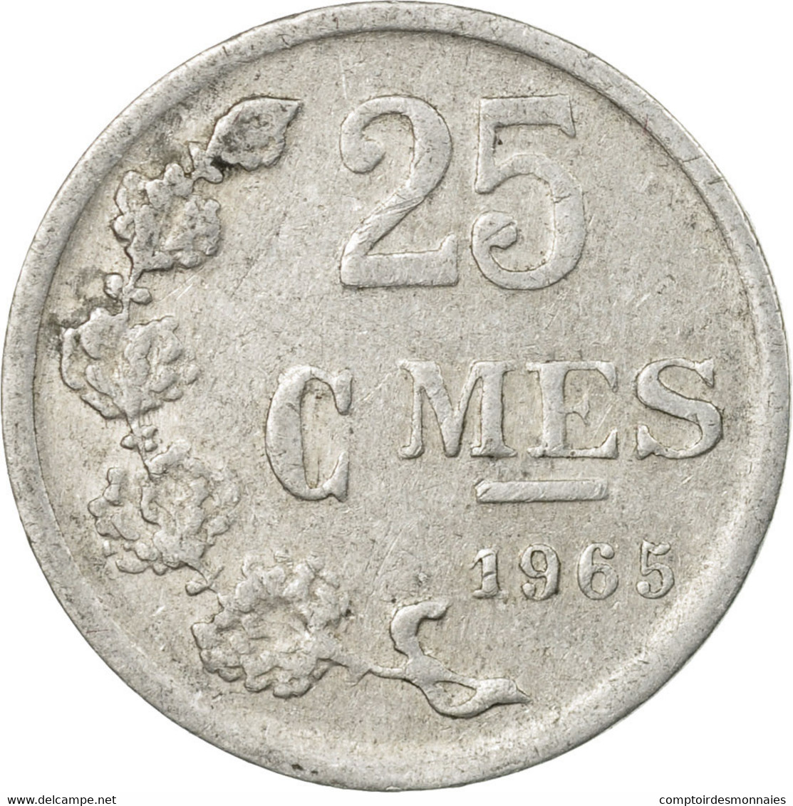 Monnaie, Luxembourg, Jean, 25 Centimes, 1965, TB+, Aluminium, KM:45a.1 - Luxembourg