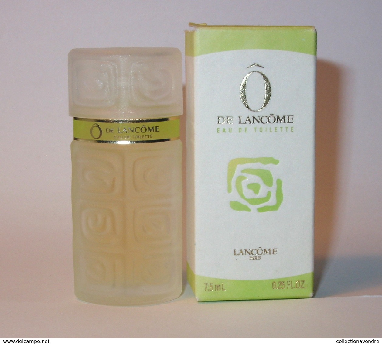 Lancôme : Ô : Eau De Toilette 7,5 Ml, Version 1995, Parfait état - Miniatures Femmes (avec Boite)