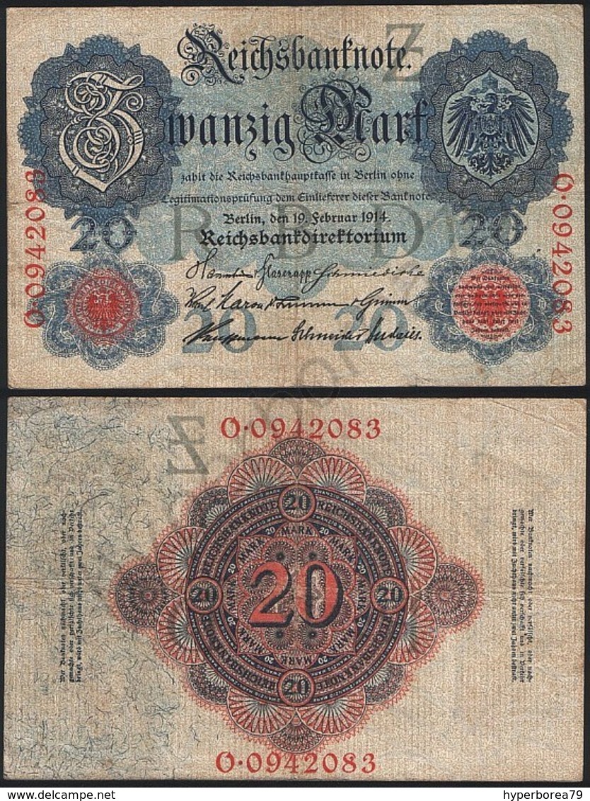 Germany P 46 B - 20 Mark 19.2.1914 - Fine - 20 Mark