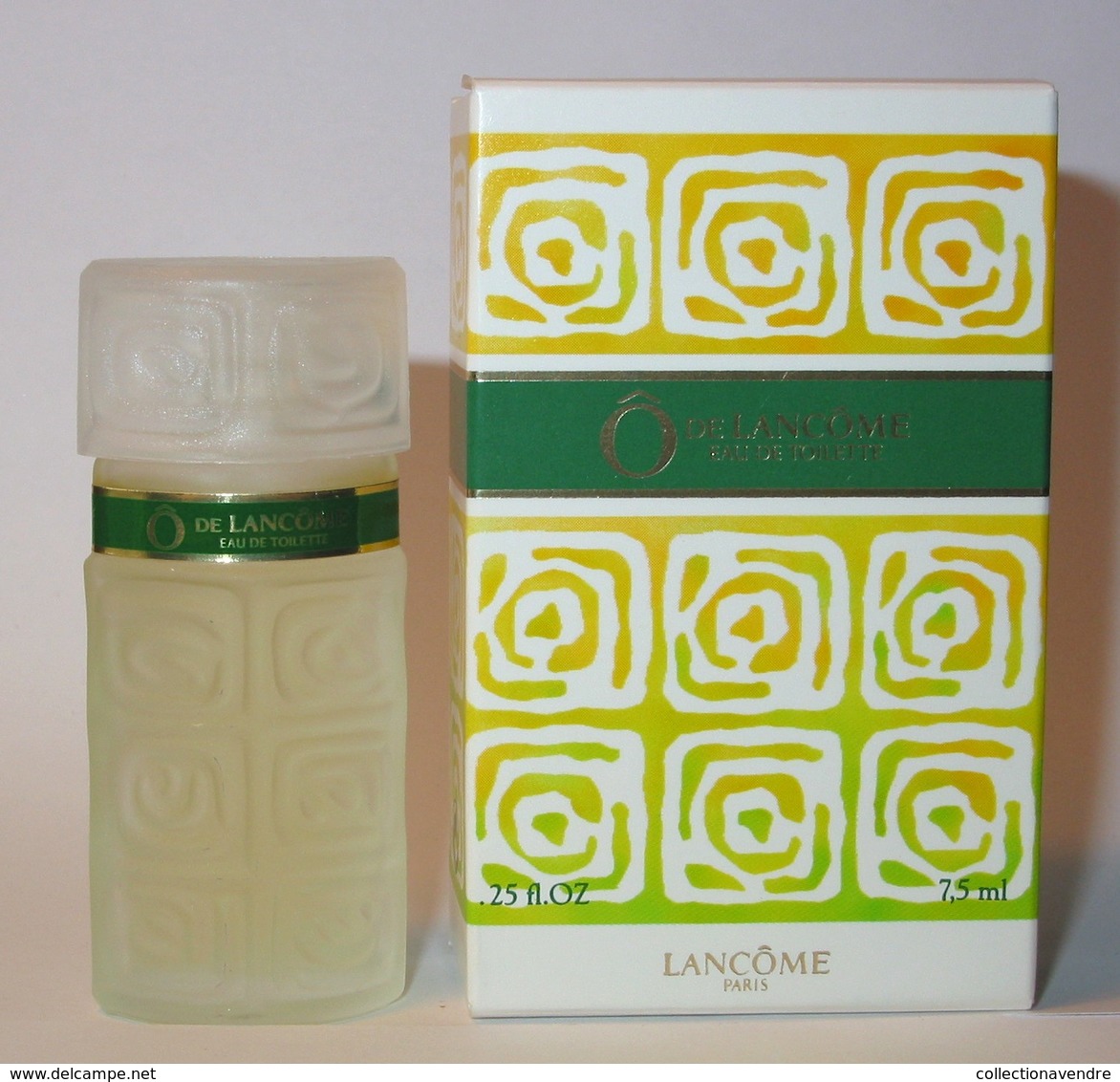 Lancôme : Ô : Eau De Toilette 7,5 Ml, Version 1987 Parfait état - Miniatures Femmes (avec Boite)