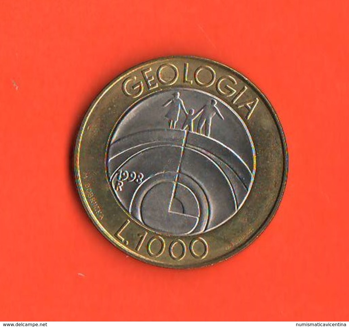 1.000 1000 Lire San Marino 1998 Geologia  Bimetallic - San Marino