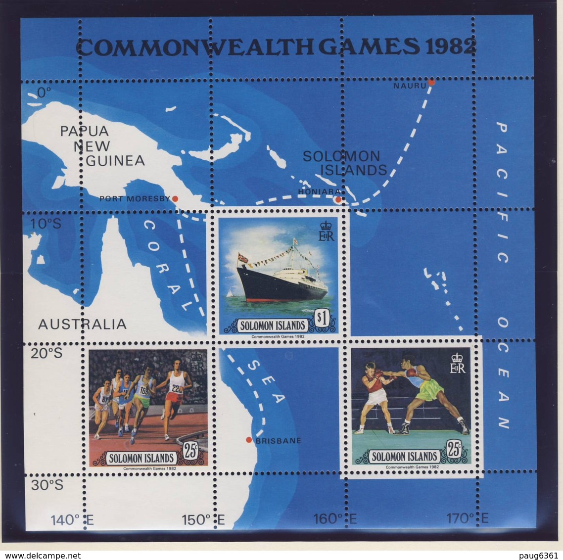 SALOMON 1982  BLOC CARTE-SPORTS-BATEAUX  YVERT N°B11  NEUF MNH** - Salomon (Iles 1978-...)