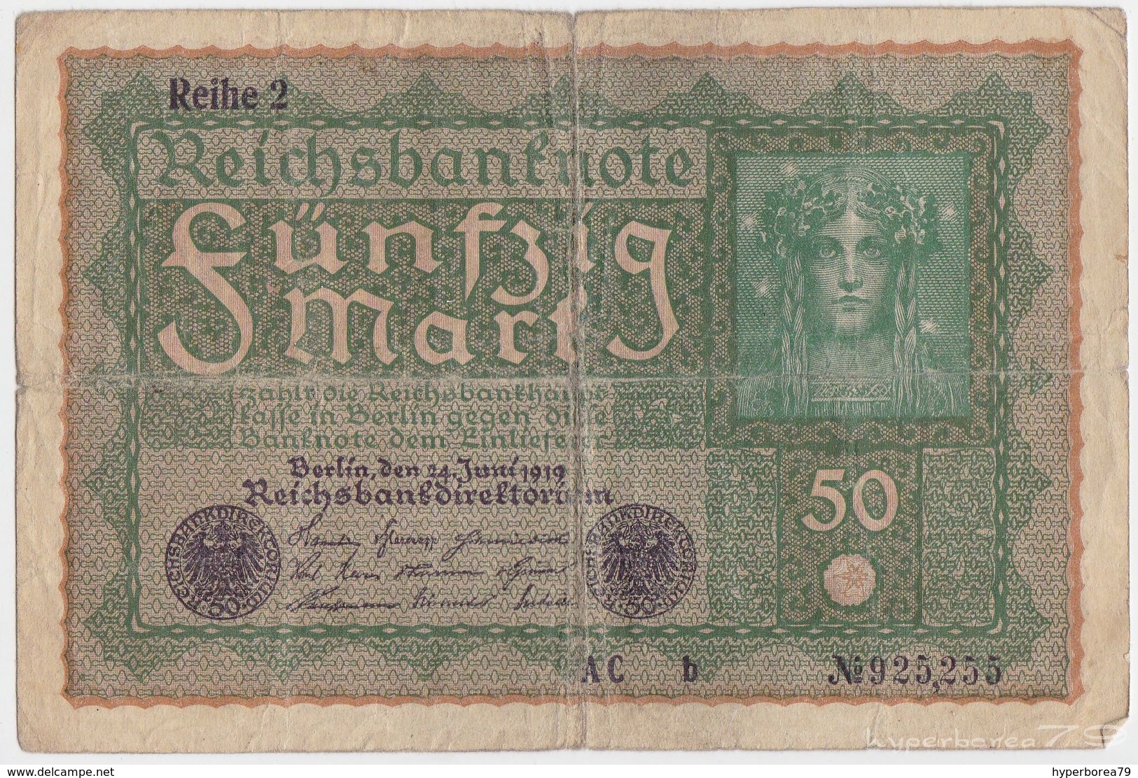 Germany P 66 - 50 Mark 24.6.1919 - Fine - 50 Mark