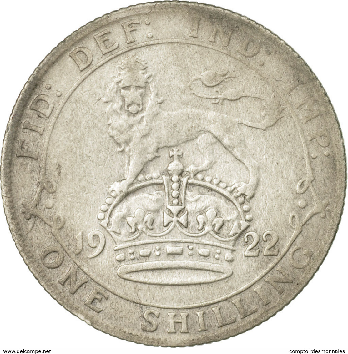 Monnaie, Grande-Bretagne, George V, Shilling, 1922, B+, Argent, KM:816a - I. 1 Shilling