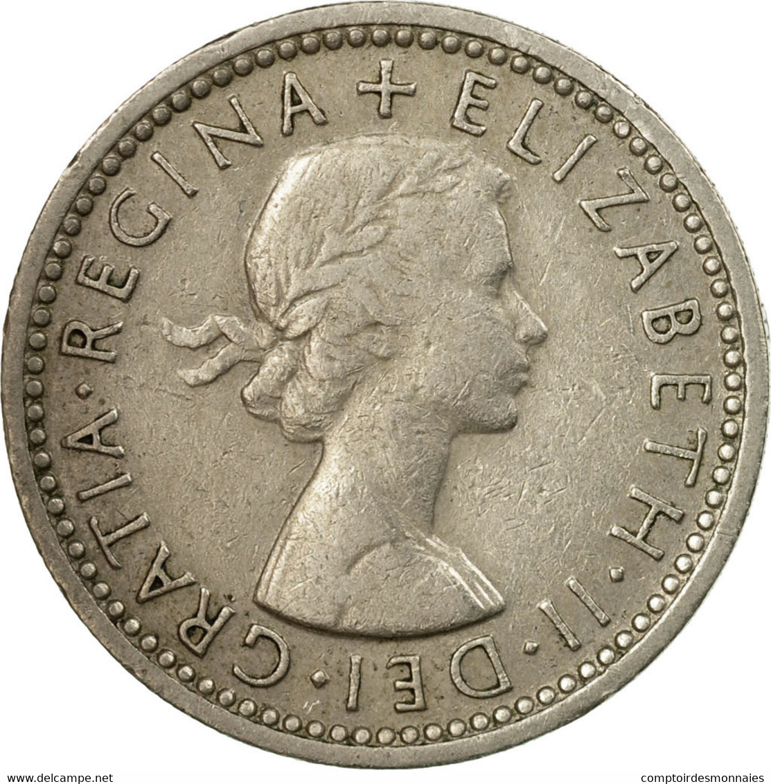 Monnaie, Grande-Bretagne, Elizabeth II, 6 Pence, 1964, TB+, Copper-nickel - H. 6 Pence