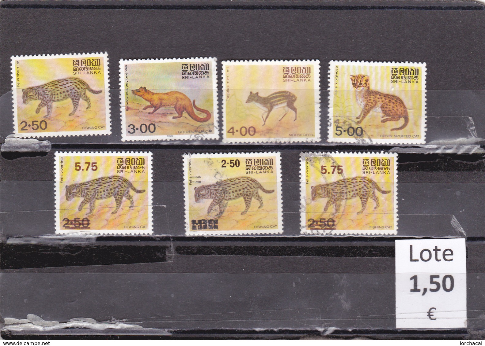 Sri Lanka  -   Lote  7  Sellos Diferentes   (Fauna Animales - Wildlife Animals)  - 10/9264 - Sri Lanka (Ceilán) (1948-...)