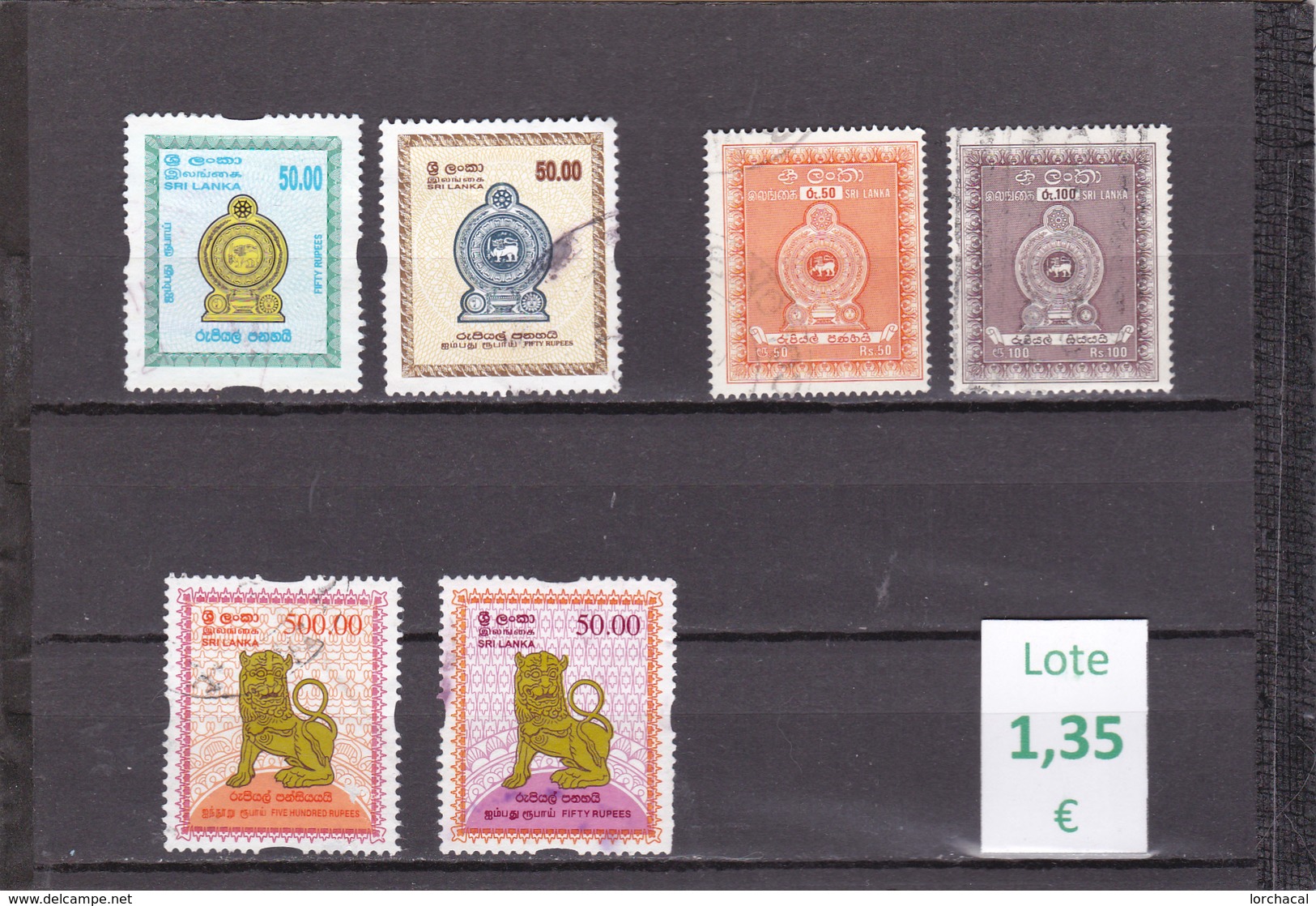 Sri Lanka  -   Lote  6  Sellos Diferentes     - 10/9265 - Sri Lanka (Ceilán) (1948-...)