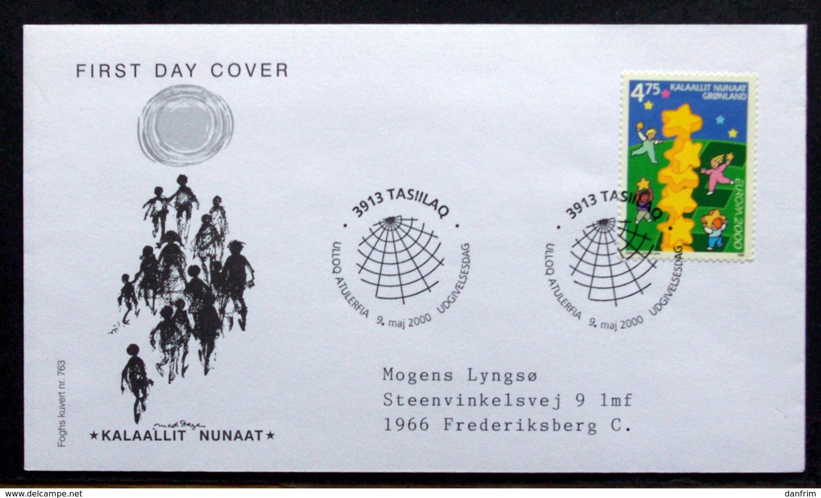 GREENLAND 2000  EUROPA  Minr.355  FDC   ( Lot 6473 ) FOGHS CORVER - FDC