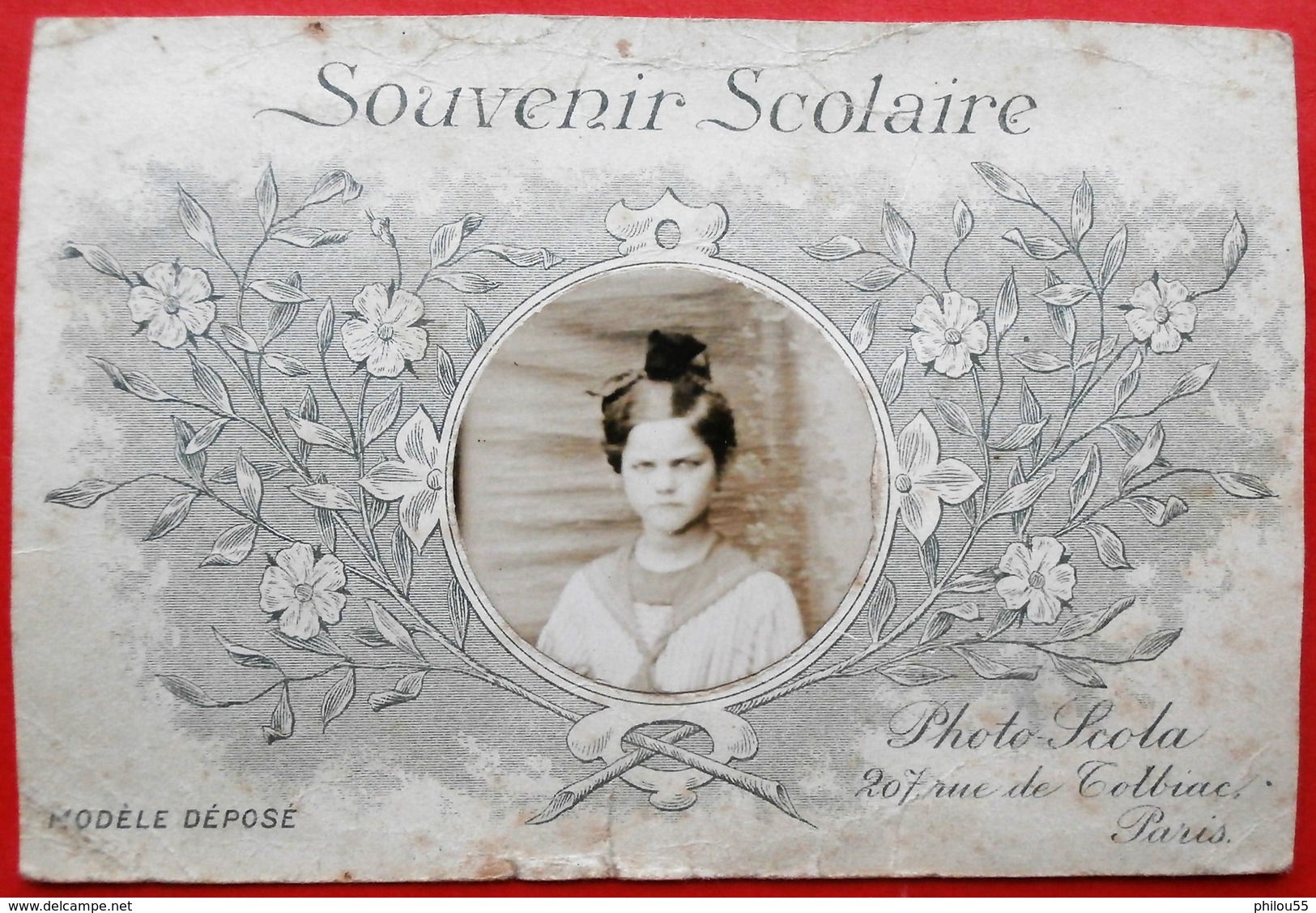 Cpa 75 PARIS 13e Souvenir Scolaire SCOLA Rue De Tolbiac - Arrondissement: 13
