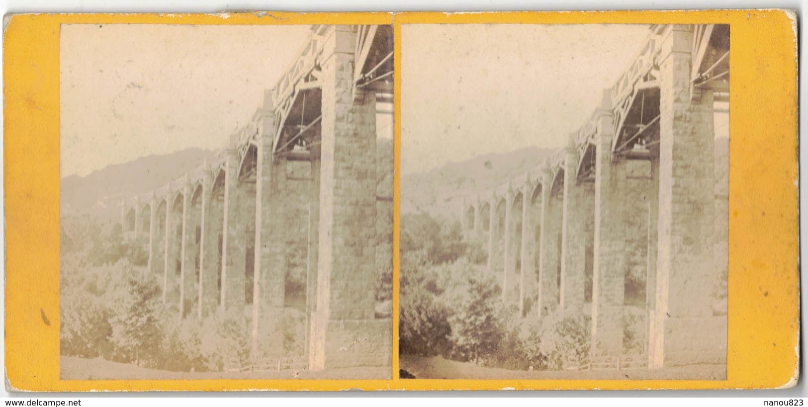 PONT VIADUC A Localiser A Identifier PHOTO STEREOSCOPIQUE STEREO STEREOVIEW - Photos Stéréoscopiques