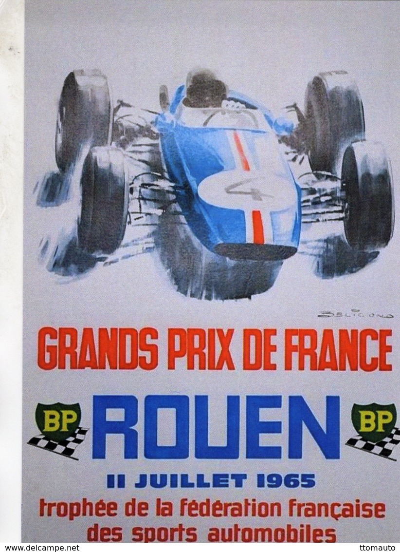 Grand Prix De France à Rouen 1965   -  Publicité  -  CPR - Grand Prix / F1