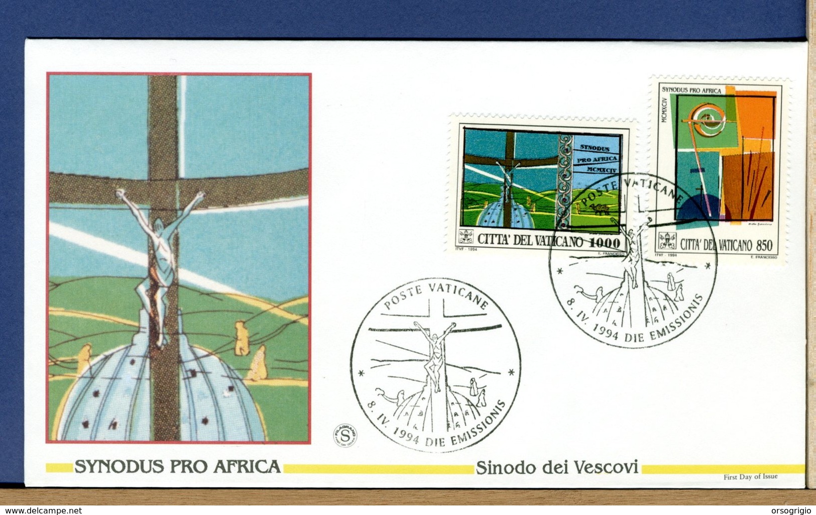 VATICANO - FDC 1994 -  SINODO DEI VESCOVI PRO AFRICA - FDC