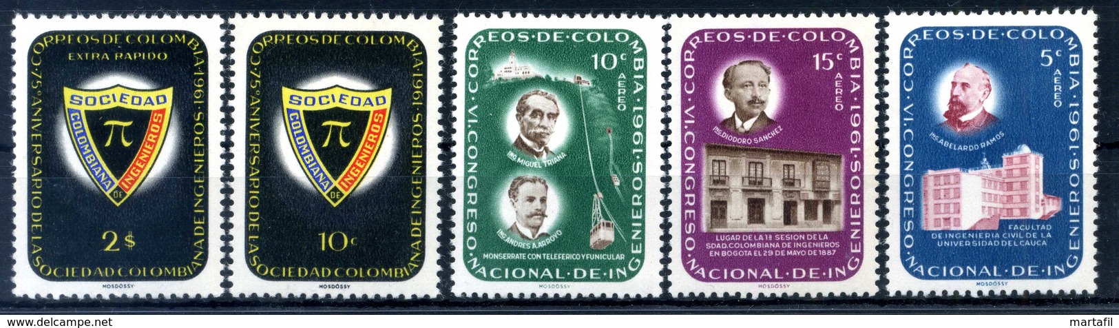 1962 COLOMBIA SET MNH ** - Kolumbien