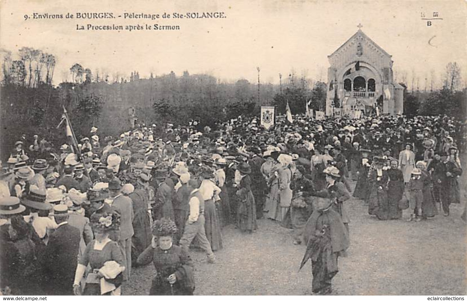 Sainte Solange   18       Le Pélerinage . La Procession Après  Le Sermon    (voir Scan) - Autres & Non Classés