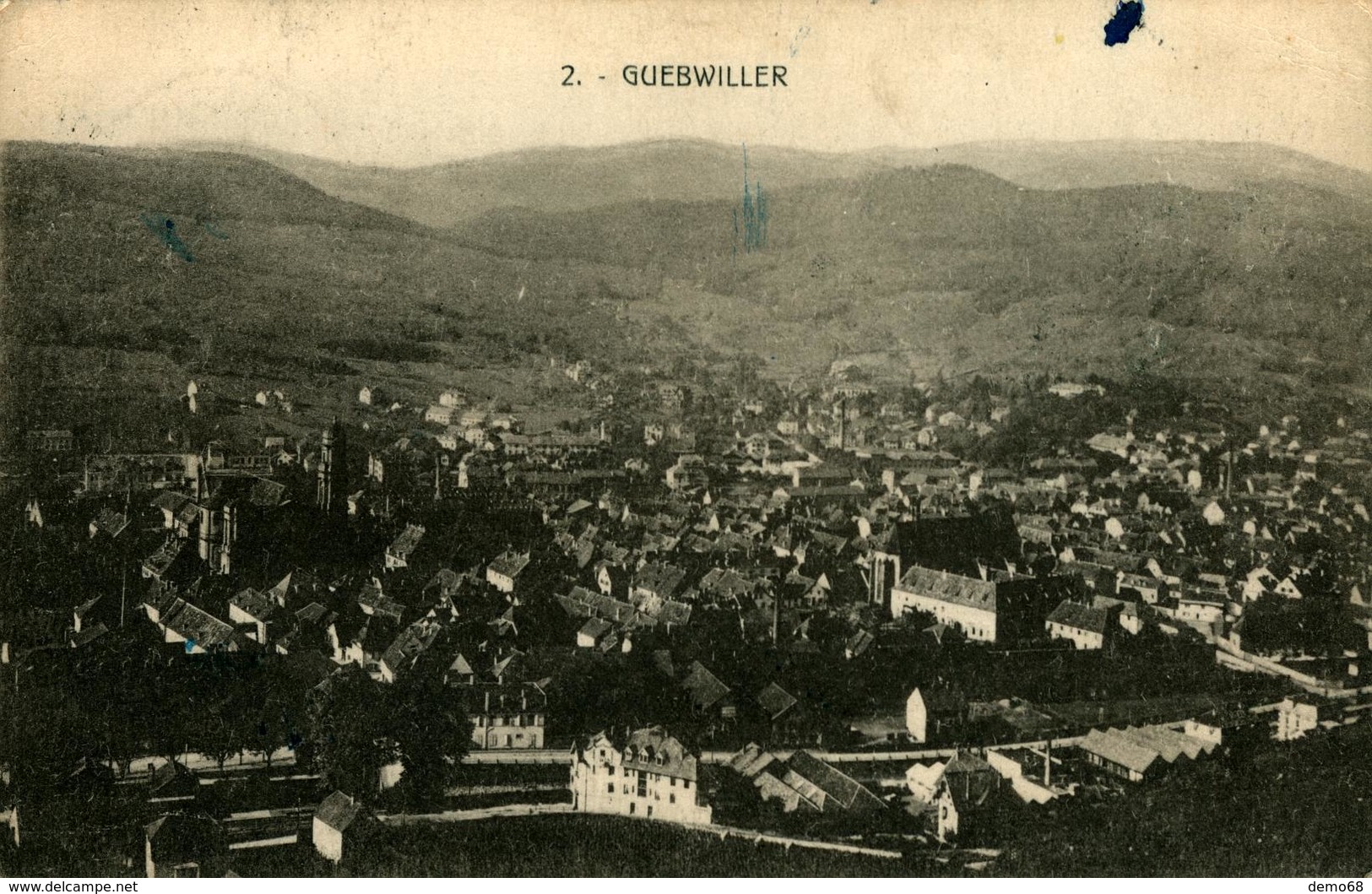 GUEBWILLER CPA 68 Haut Rhin Alsace  Vue Générale - Guebwiller