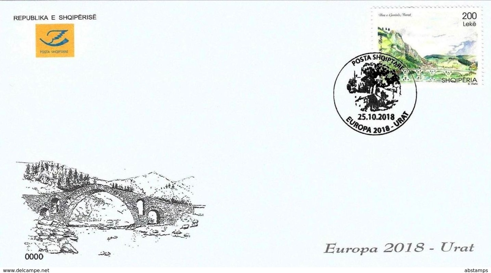 Albania Stamps 2018. CEPT Europa/Europe: Bridges.  FDC Set. MNH - Albania