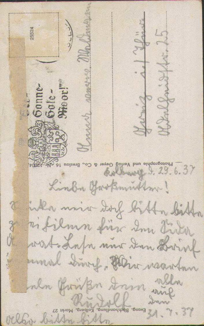 Ostseebad Kolberg, Hafeneinfahrt, Kriegsmarine, Postkarte, Drittes Reich, Deutsches Reich, Militär - Oorlog 1939-45