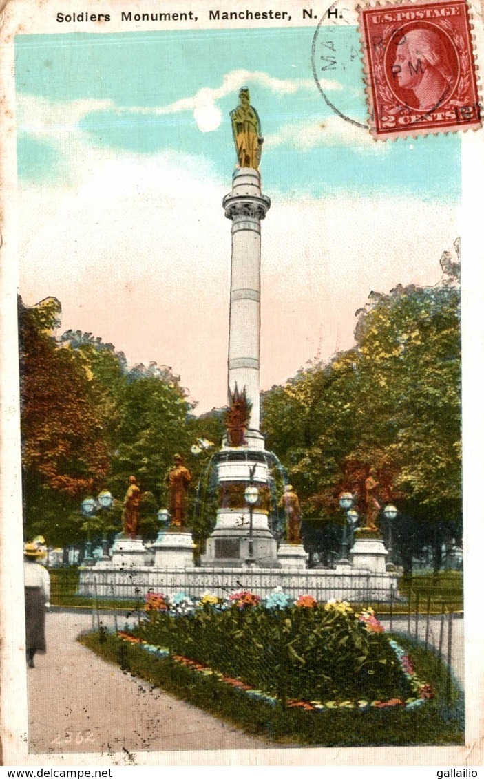 ETATS UNIS SOLDIERS MONUMENT MANCHESTER - Manchester