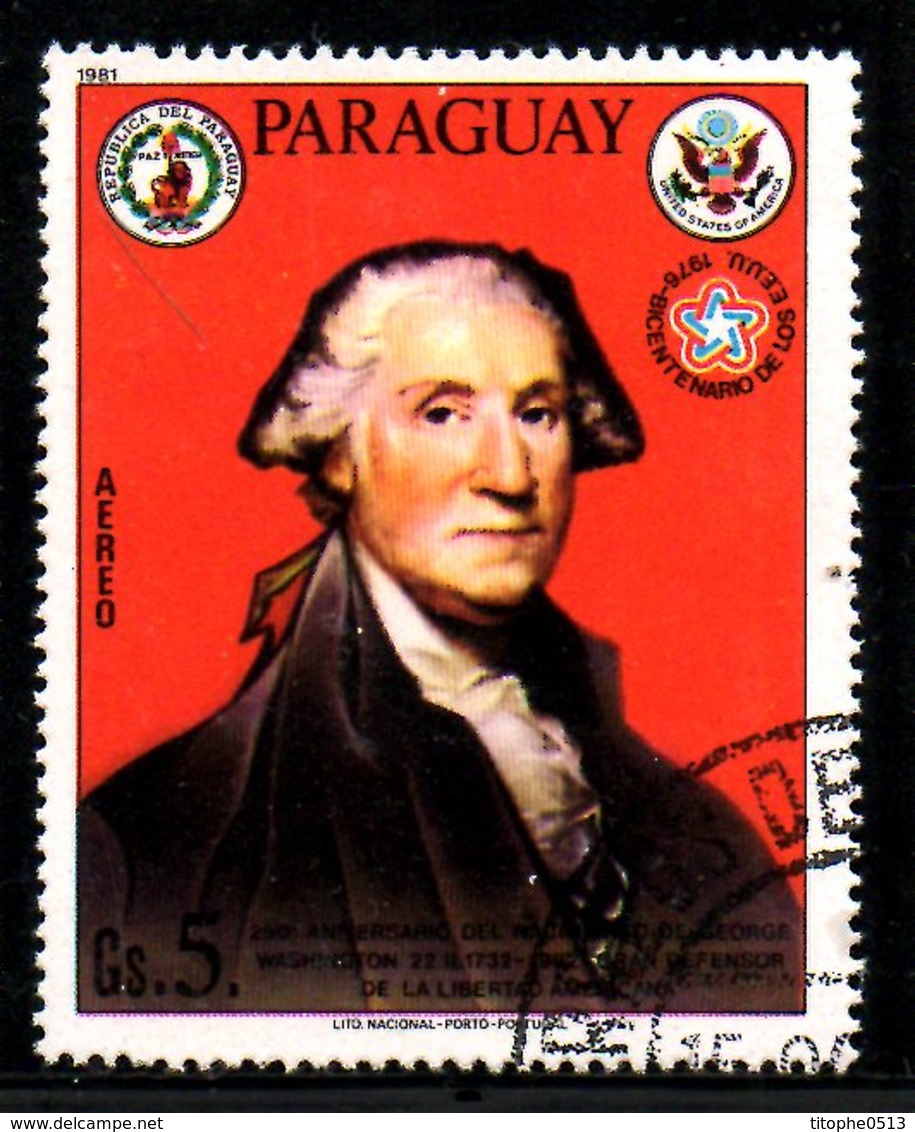 PARAGUAY. PA 877 De 1981 Oblitéré. George Washington. - George Washington