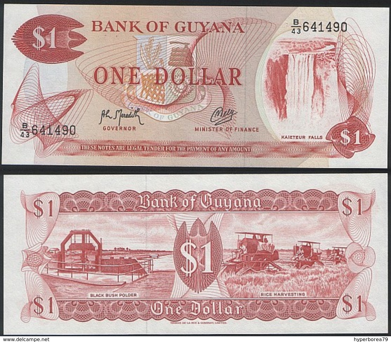 Guyana P 21 G - 1 Dollar 1992 - UNC - Guyana