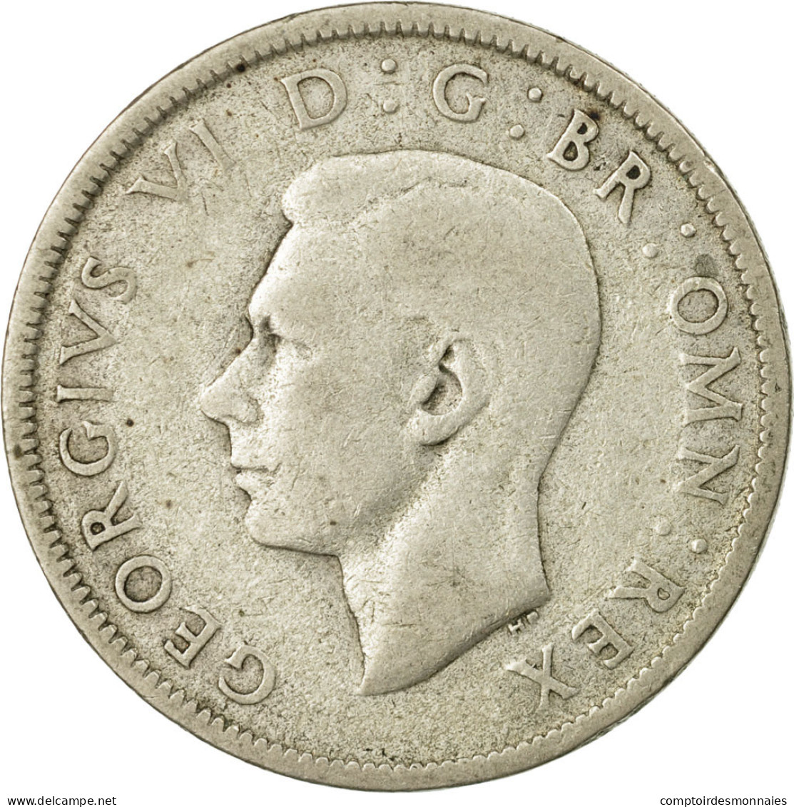 Monnaie, Grande-Bretagne, George VI, Florin, Two Shillings, 1942, TB+, Argent - J. 1 Florin / 2 Shillings
