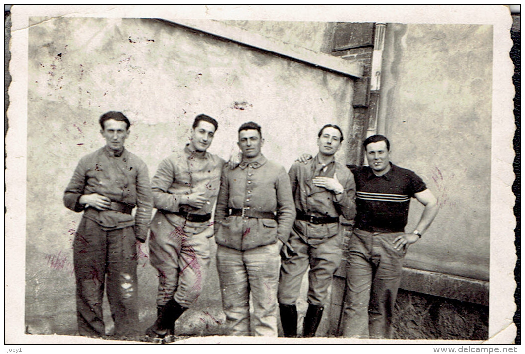 Photo De Groupe Soldat 1940 Format 6/8 - Guerre, Militaire