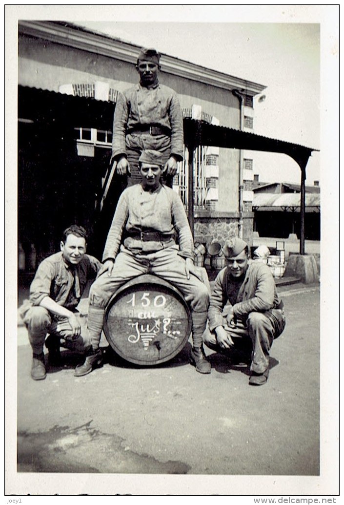 Photo De Groupe Soldat 1940 Format 6/8 - Krieg, Militär