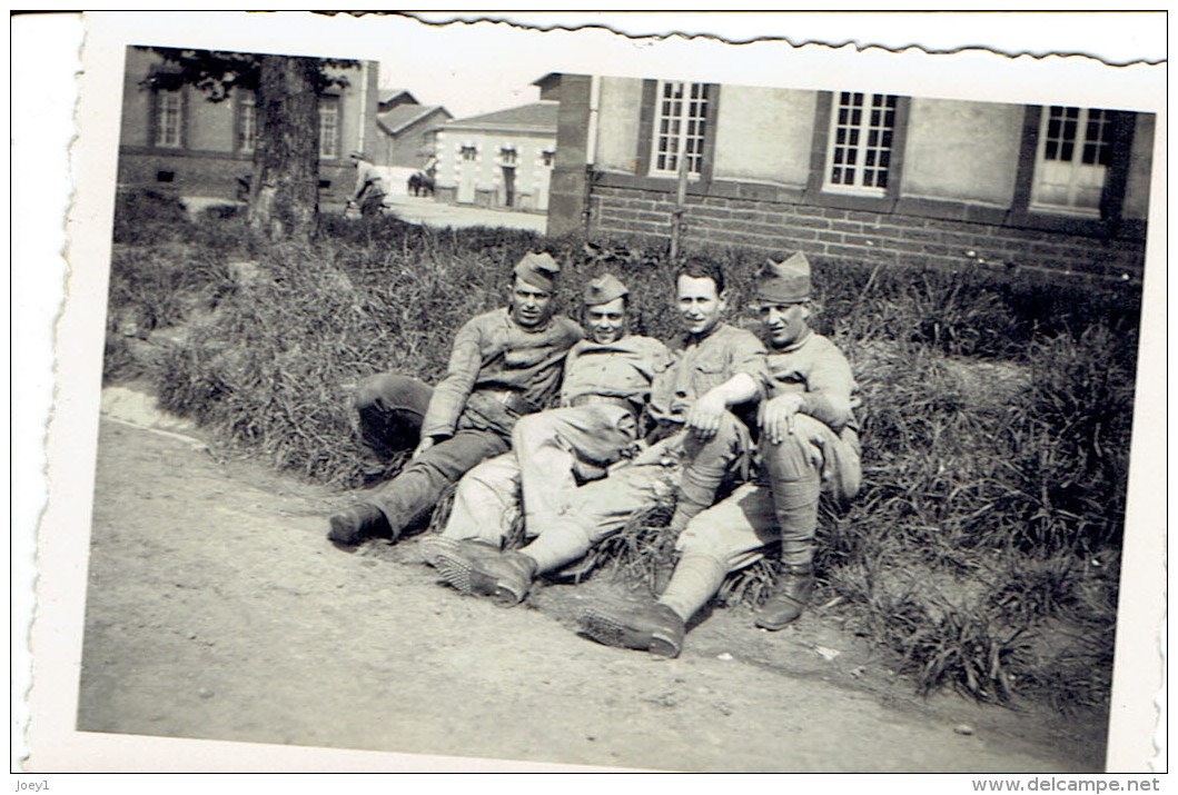 Photo De Groupe Soldat 1940 Format 6/8 - Guerre, Militaire