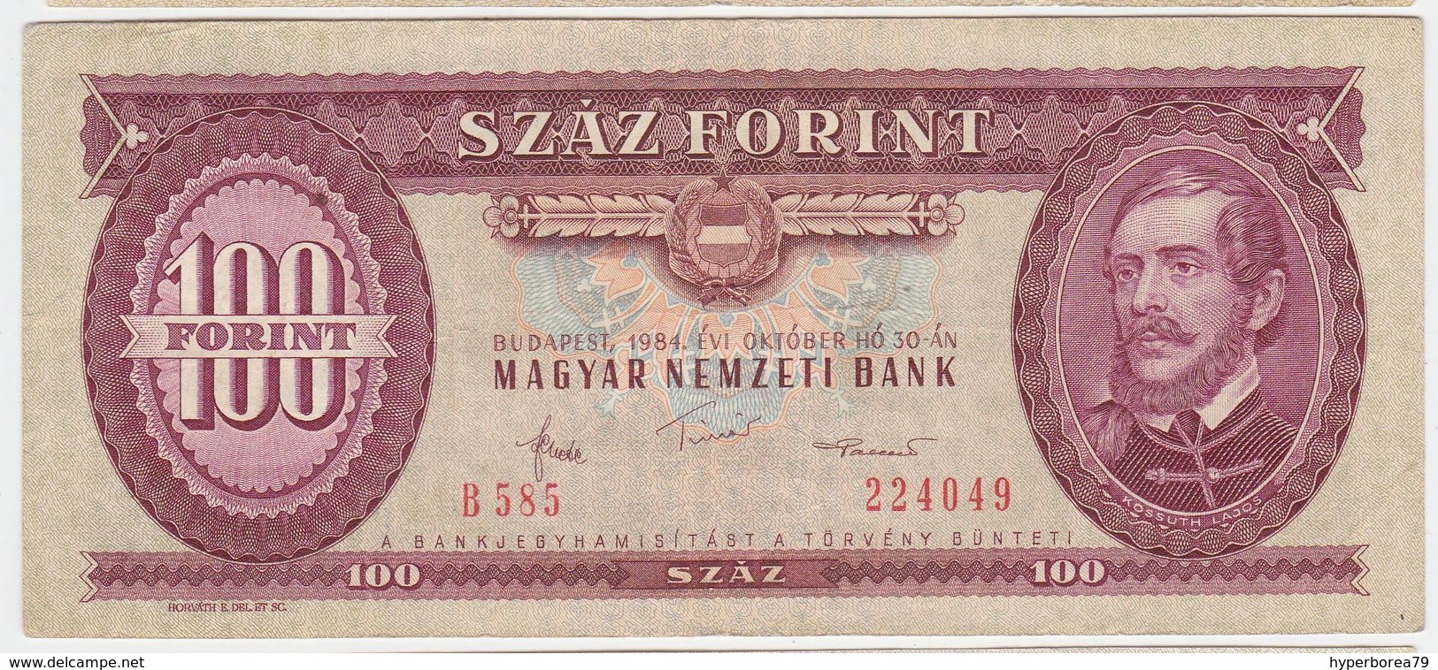 Hungary P 171 G - 100 Forint 30.10.1984 - VF - Ungheria