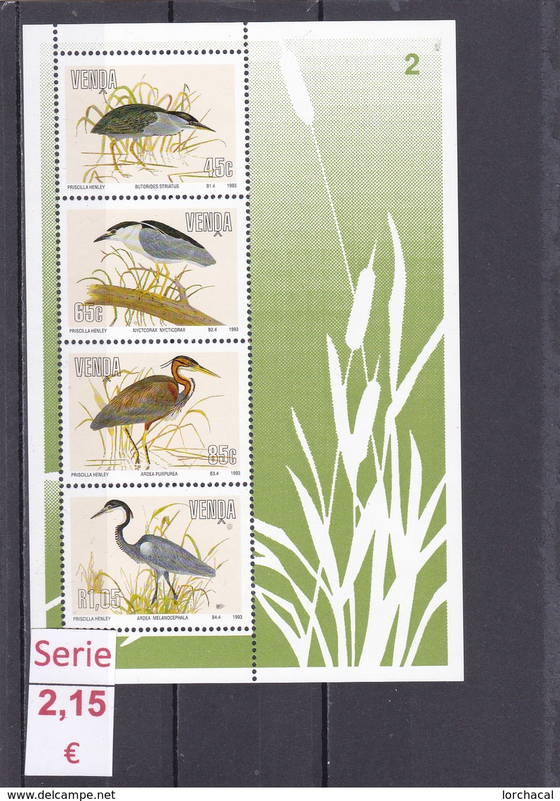 Venda  -  Serie Completa  Nueva**  (Fauna Animales - Wildlife Animals)  -  10/9332 - Venda