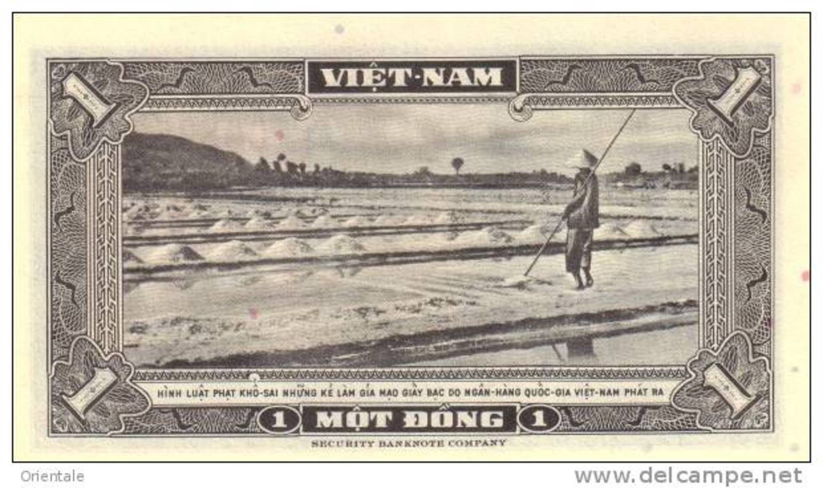 VIETNAM SOUTH P. 11a 1 D 1955 UNC - Vietnam