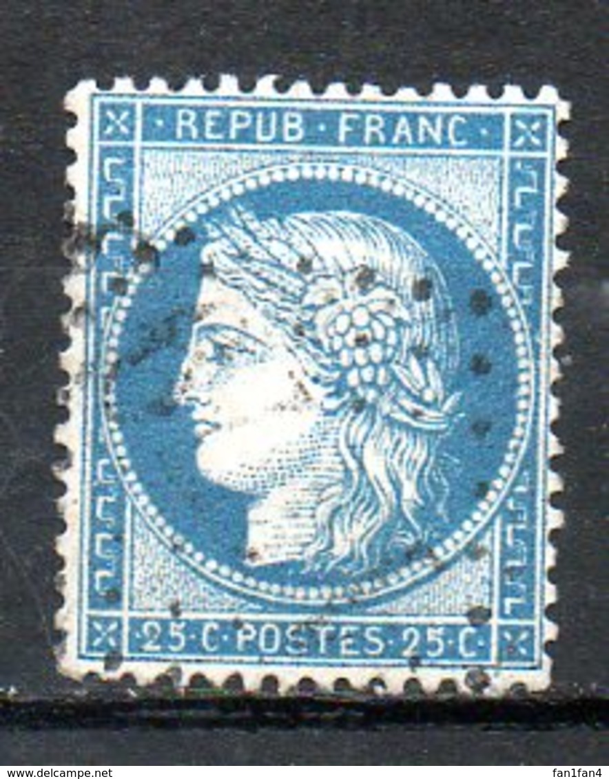 FRANCE - 1871 - Emission Dutype Cérès , IIIème République - N° 60A - 25 C. Bleu (Type I) - 1871-1875 Ceres