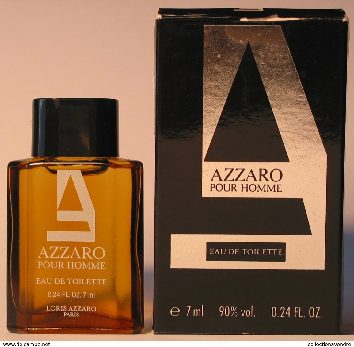 AZZARO : Pour Homme, Eau De Toilette 7 Ml, Parfait état - Mignon Di Profumo Uomo (con Box)