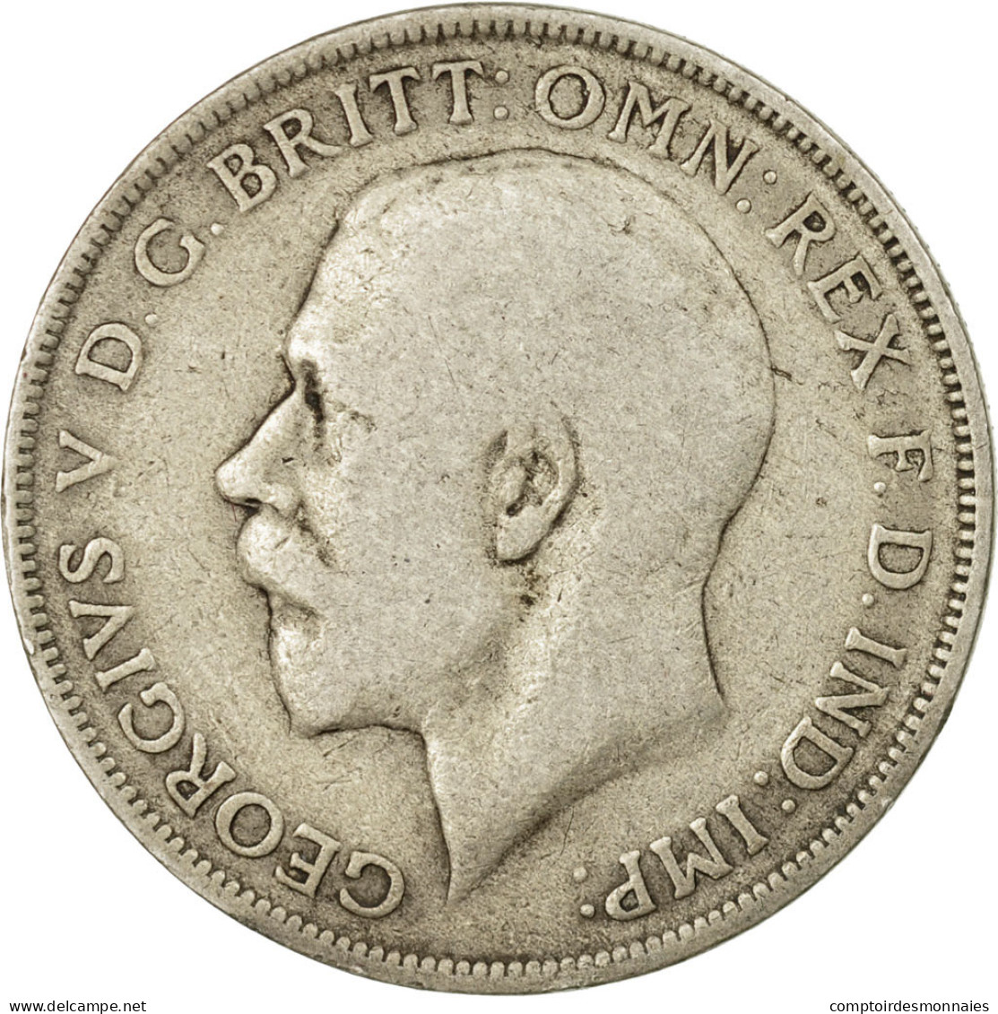 Monnaie, Grande-Bretagne, George V, Florin, Two Shillings, 1920, TB+, Argent - J. 1 Florin / 2 Schillings