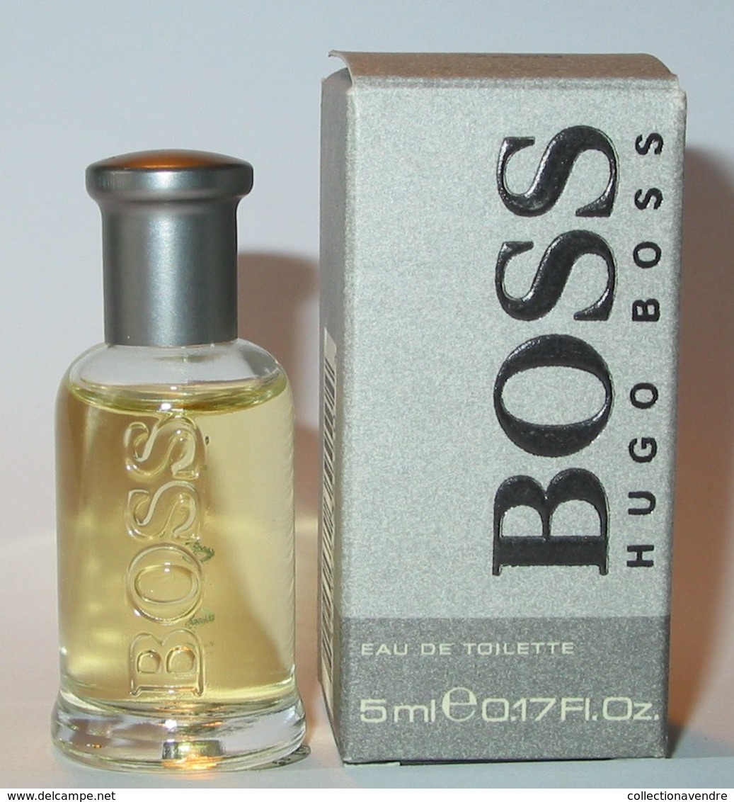 Hugo BOSS : BOSS, Eau De Toilette 5 Ml, Version 1998, Parfait état - Miniaturen Herrendüfte (mit Verpackung)