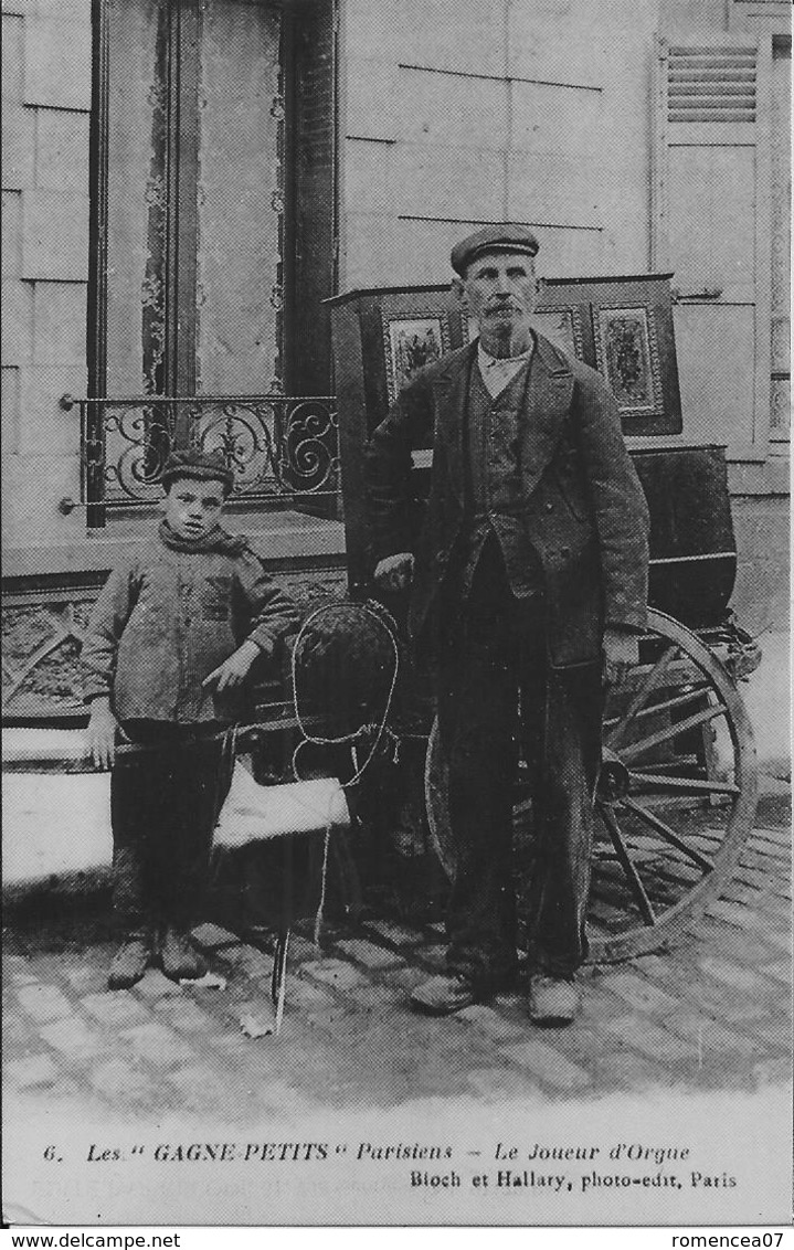 MUSICIENS AMBULANTS De RUE, De COURS Vers 1900 - Lot De 4 Reproductions - A Paris Et Ailleurs - Artistes - A Voir ! - Otros & Sin Clasificación