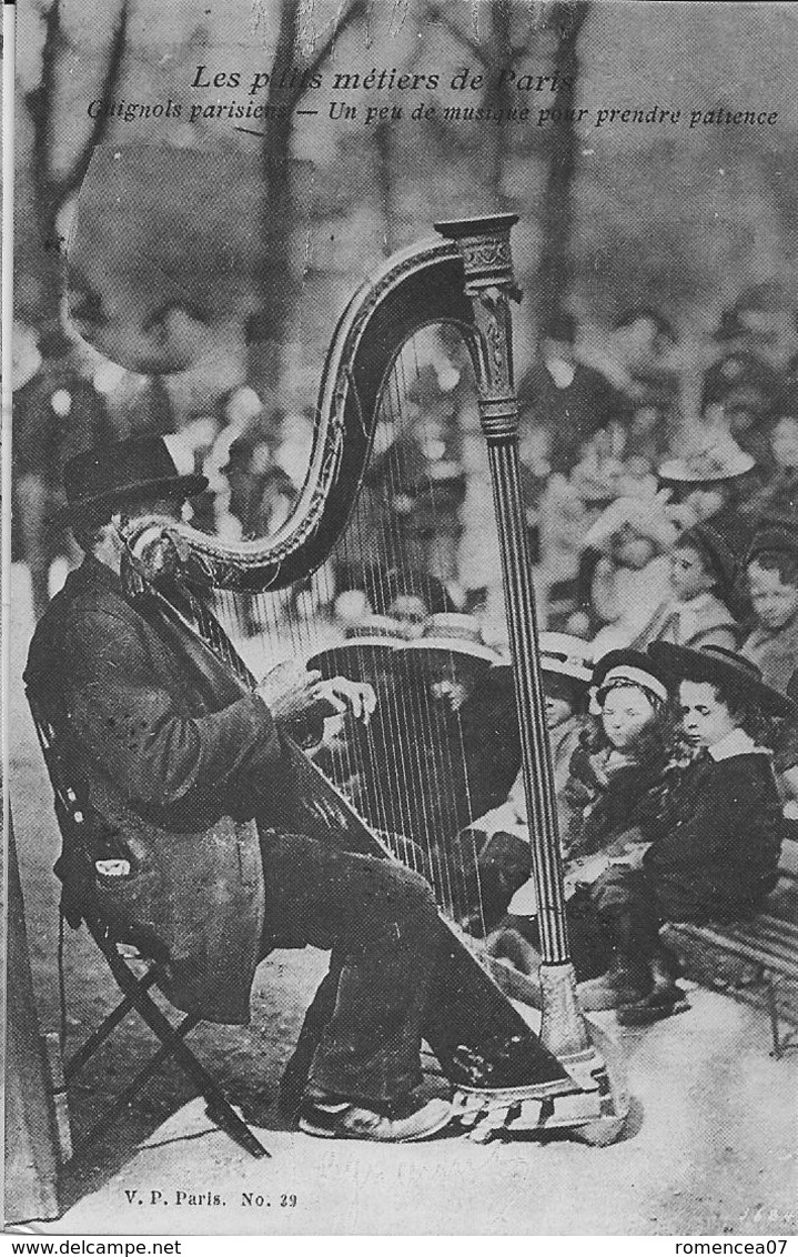 MUSICIENS AMBULANTS De RUE, De COURS Vers 1900 - Lot De 4 Reproductions - A Paris Et Ailleurs - Artistes - A Voir ! - Otros & Sin Clasificación