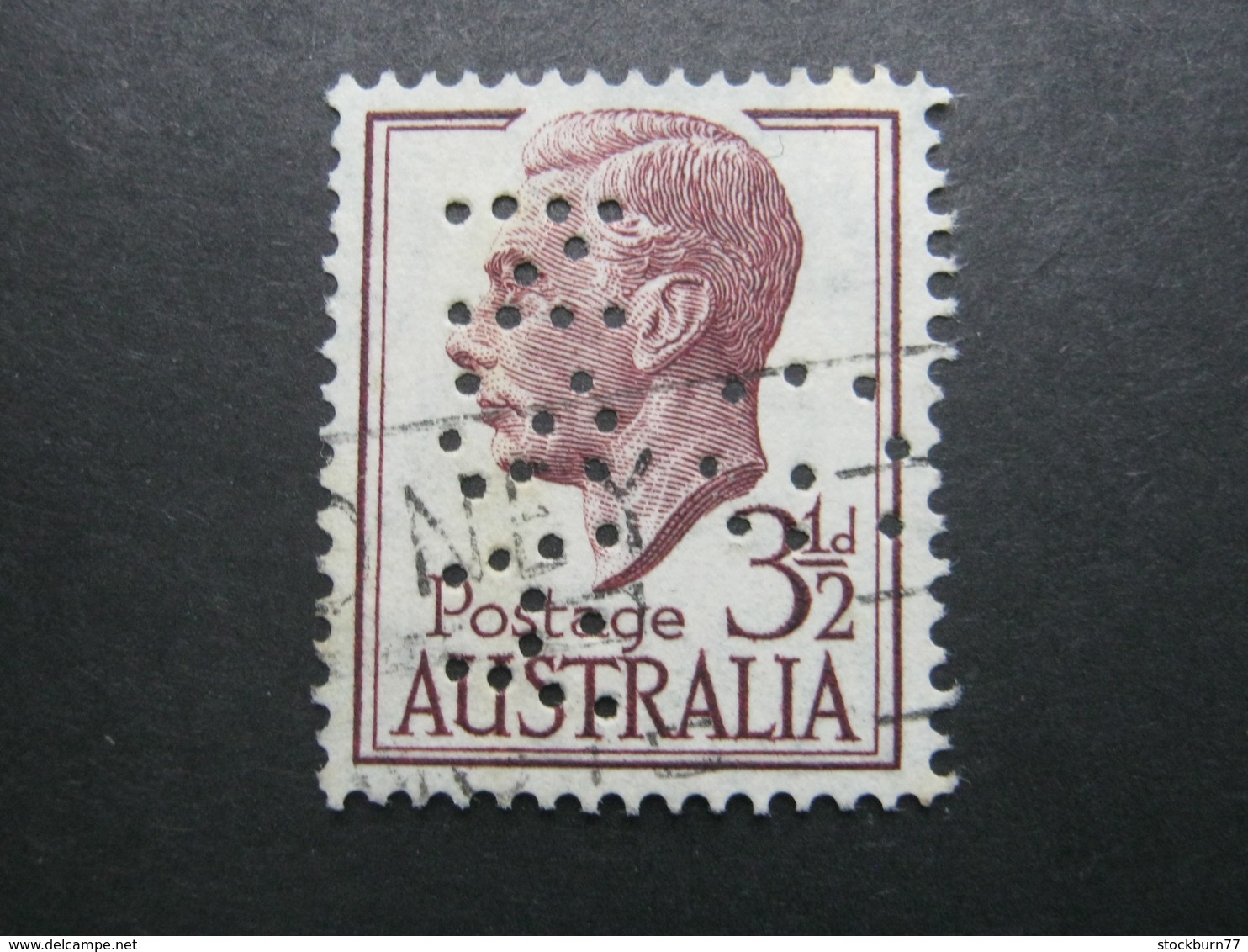 AUSTRALIEN , Perfin , Perfore , Lochung - Used Stamps