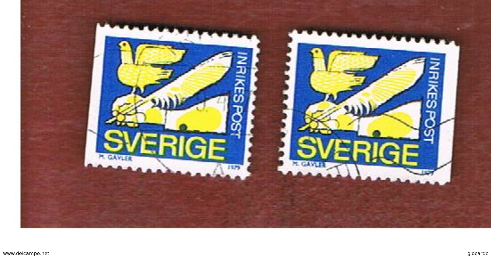 SVEZIA (SWEDEN) - SG 994 - 1979  REBATE STAMP (2 DIFFERENT PERFORATIONS) - USED° - Usados