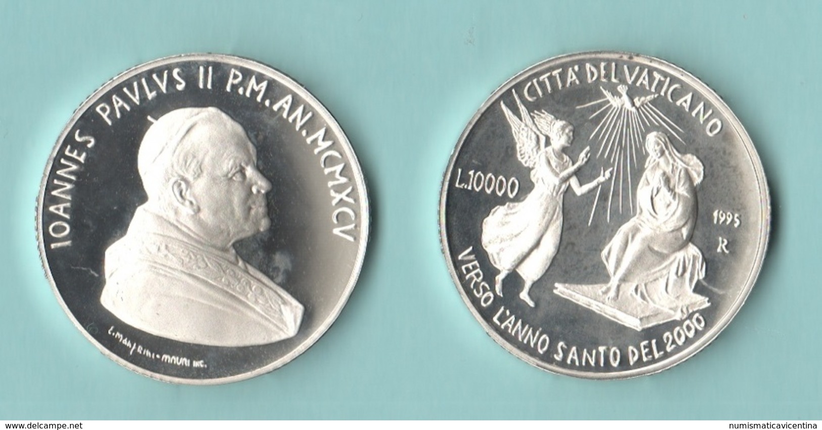 Vaticano 10000 Lire 1995 Annunciazione  Papa Giovanni Paolo II° Pope Woytila - Vaticano