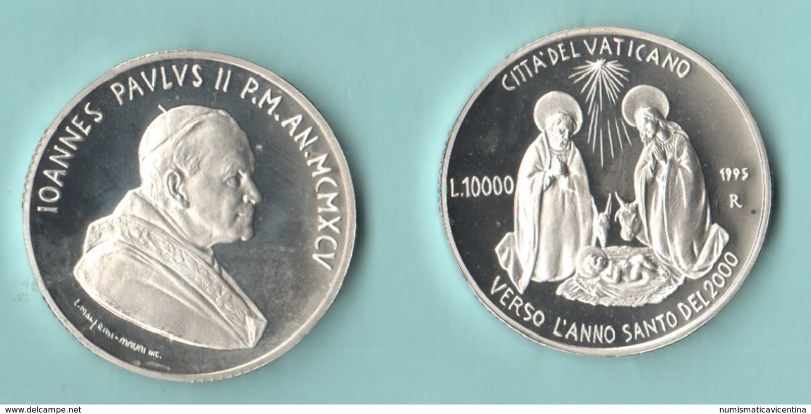 Vaticano 10000 Lire 1995 Natività Papa Giovanni Paolo II° Pope Woytila - Vaticano