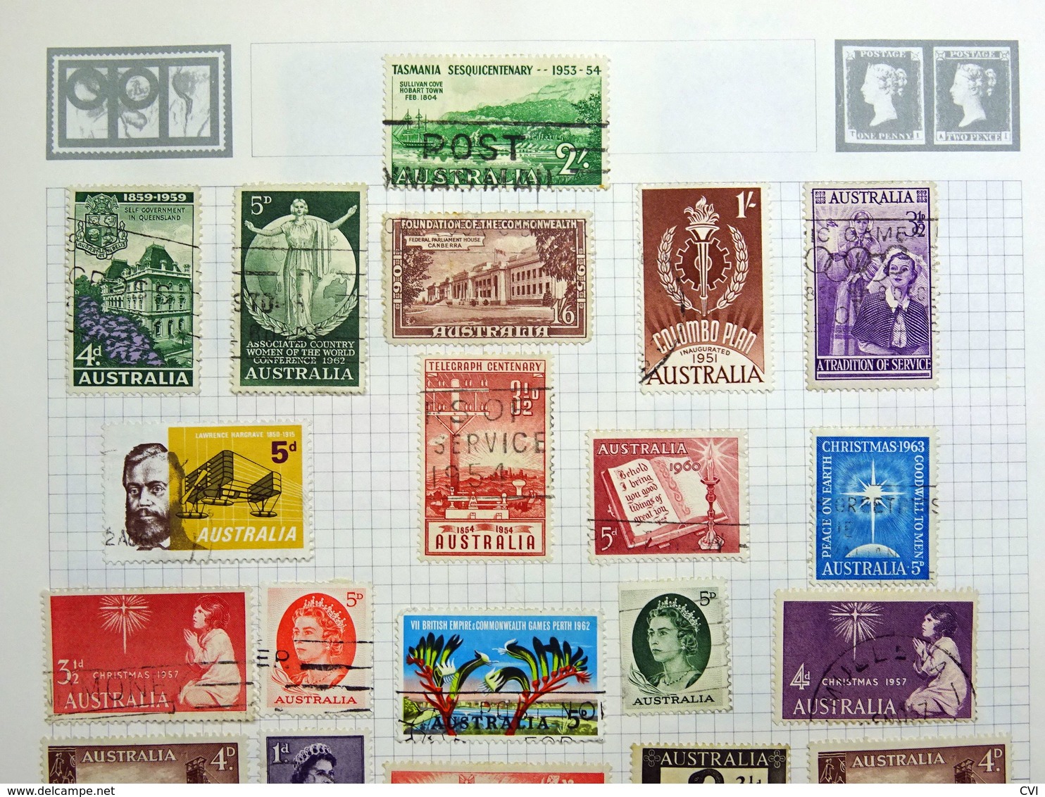 Australia & States Collection, Mint/Used, Errors/Re-Touches, FDC, Coil Stamps, etc.