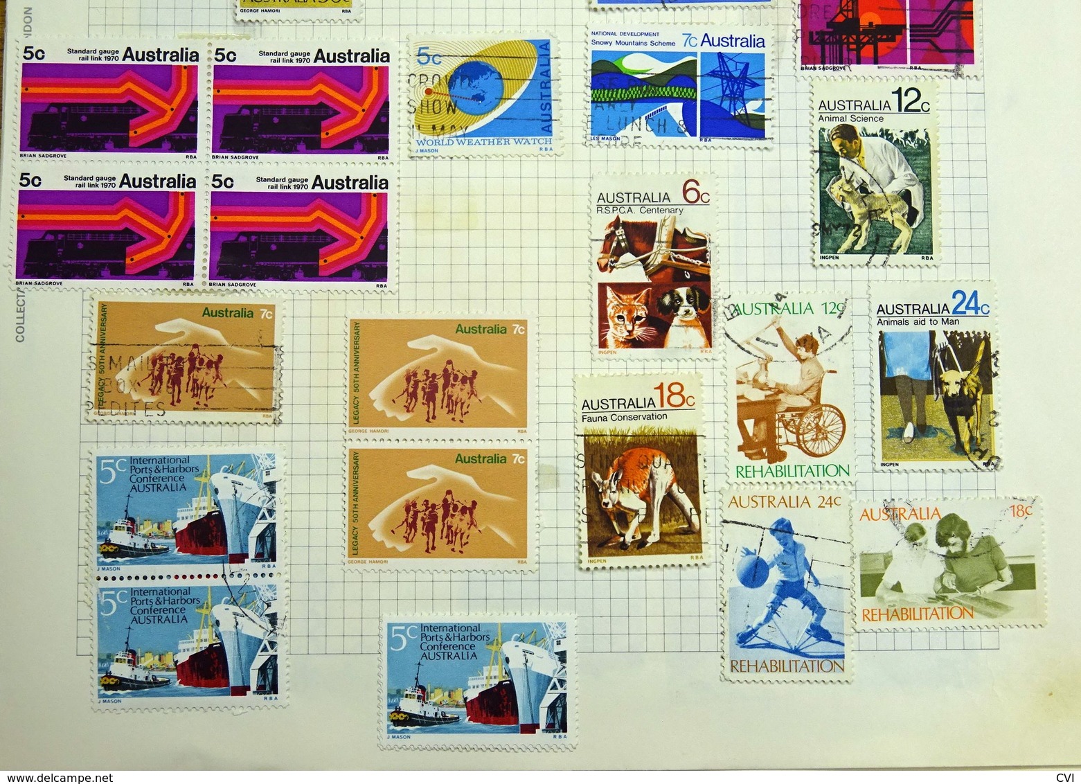 Australia & States Collection, Mint/Used, Errors/Re-Touches, FDC, Coil Stamps, etc.