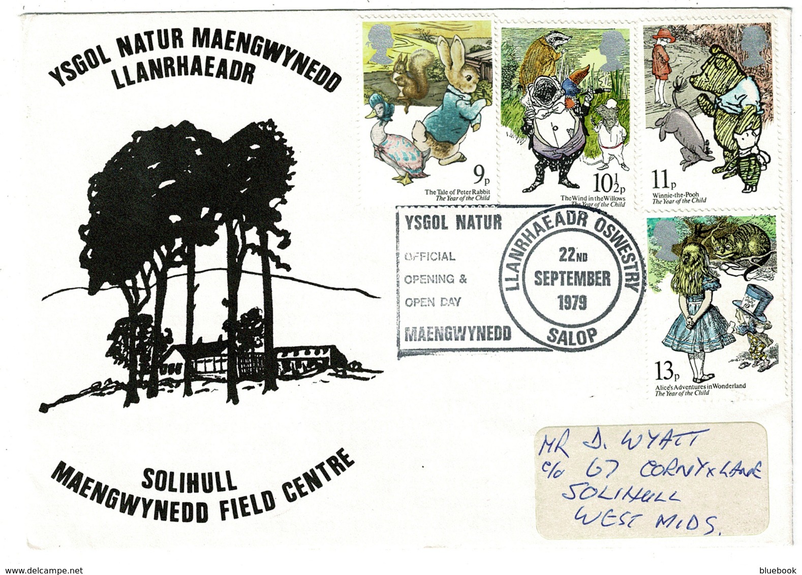 Ref 1236 - 1979 Cover - Solihull Maengwynedd Field Centre - Special Postmark - Covers & Documents